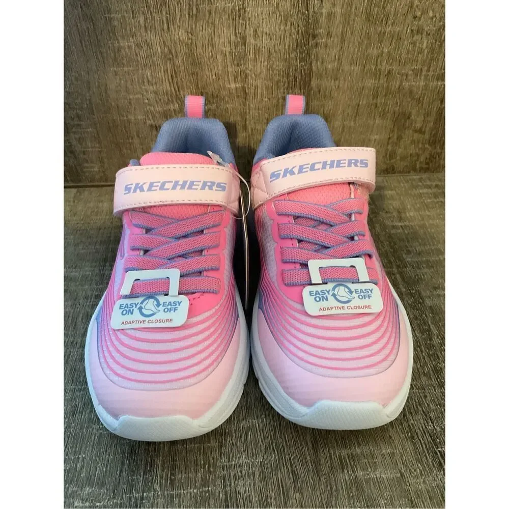 Skechers Girls Kids  Size11 Microspec Advance Hook & Loop Sneakers